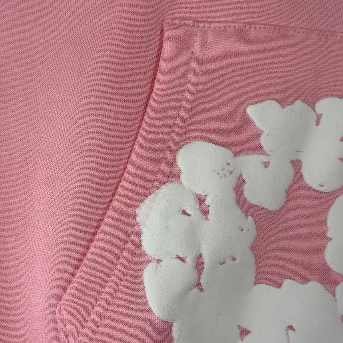 DENIM TEARS – Felpa con cappuccio rosa