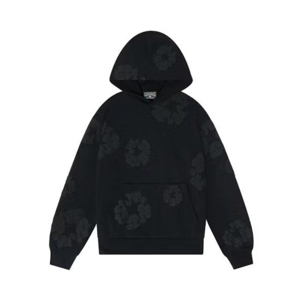 DENIM TEARS – Felpa con cappuccio nera