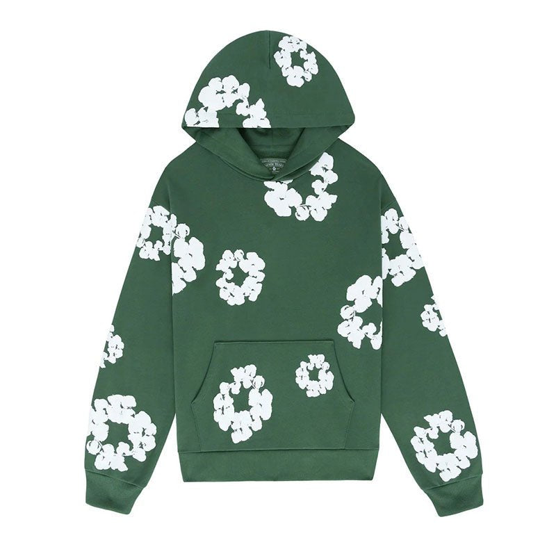DENIM TEARS – Felpa con cappuccio verde