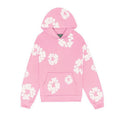 DENIM TEARS – Felpa con cappuccio rosa