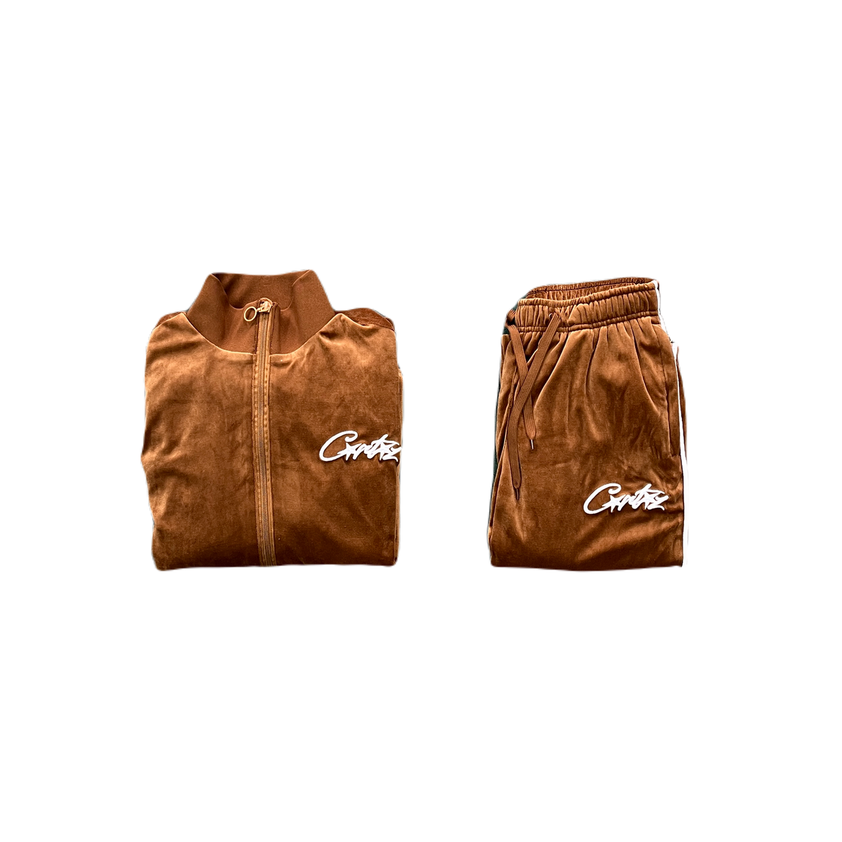 SET PISTE IN VELLUTO – MARRONE