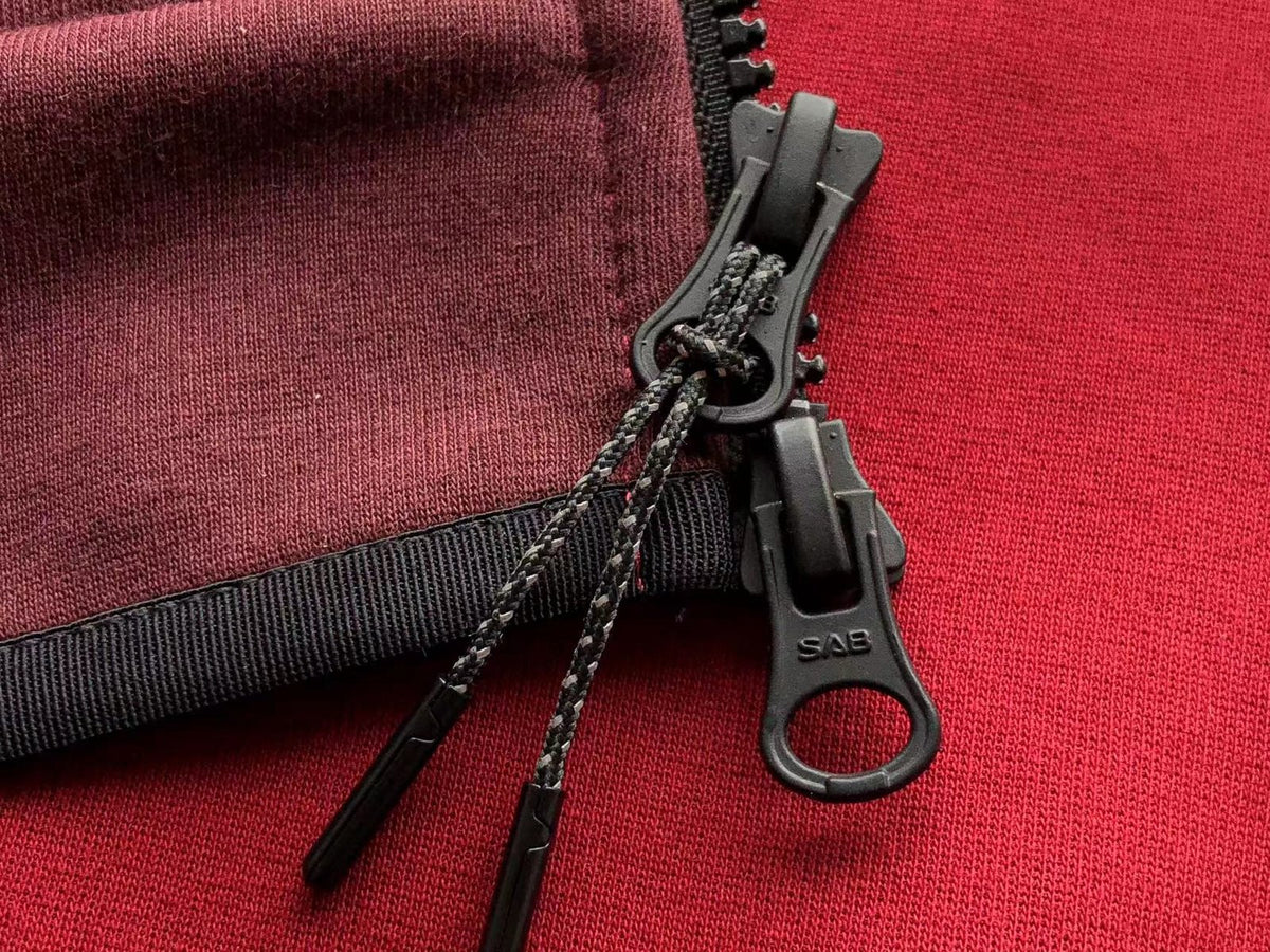 NK TECH FLEECE – ROSSO/BORDEAUX (completo)