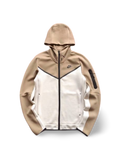 NK TECH FLEECE – MANDORLA MARRONE/BIANCO (completo)
