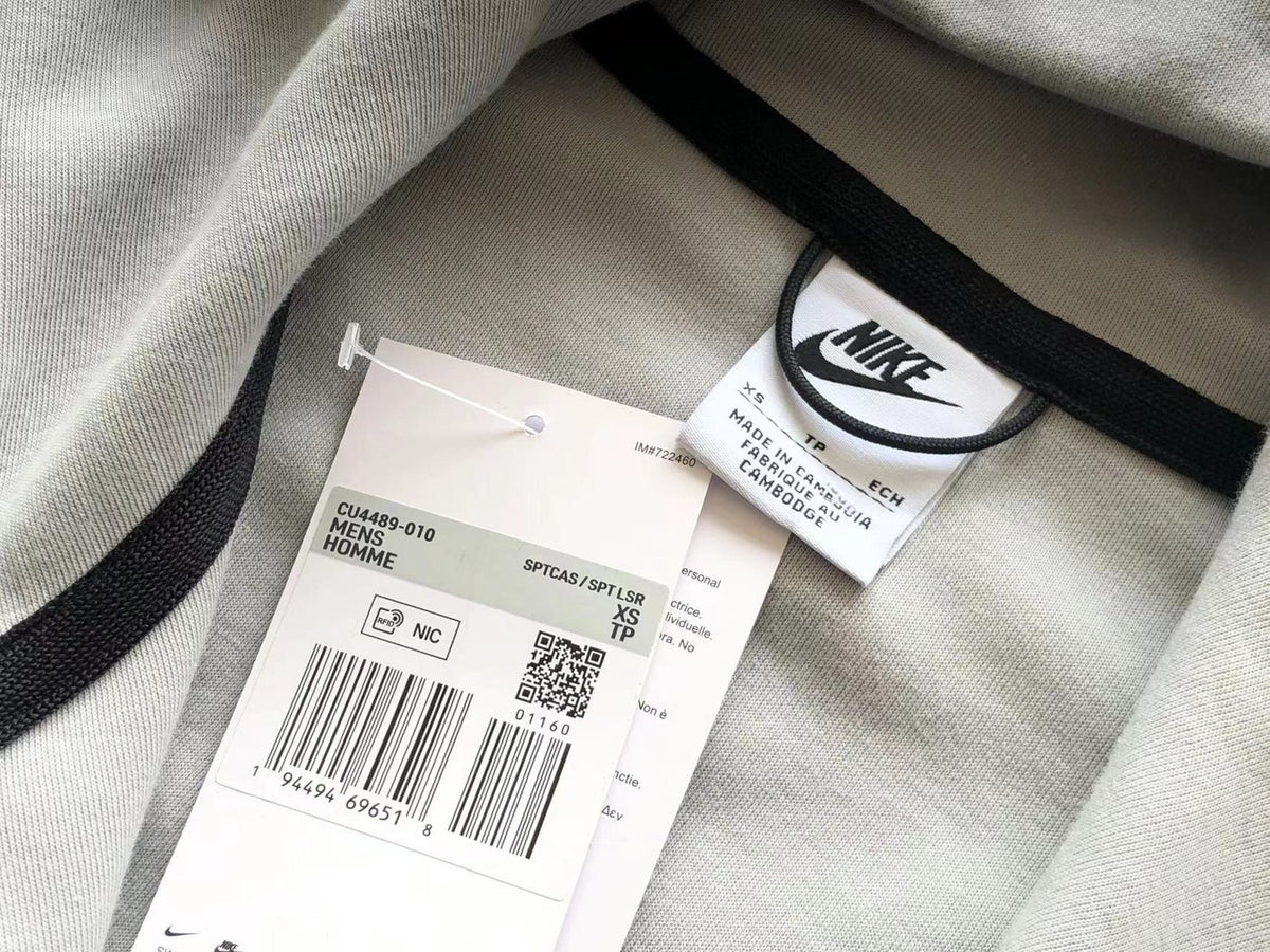 NK TECH FLEECE – GRIGIO/BIANCO (completo)