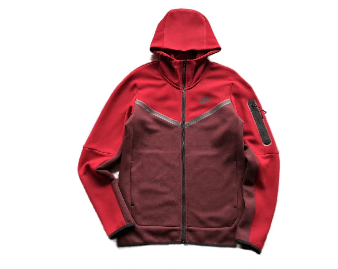 NK TECH FLEECE – ROSSO/BORDEAUX (completo)