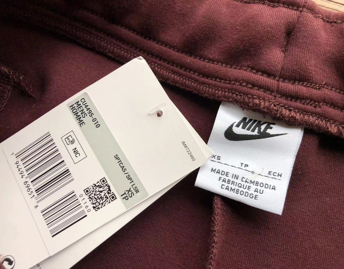 NK TECH FLEECE – ROSSO/BORDEAUX (completo)