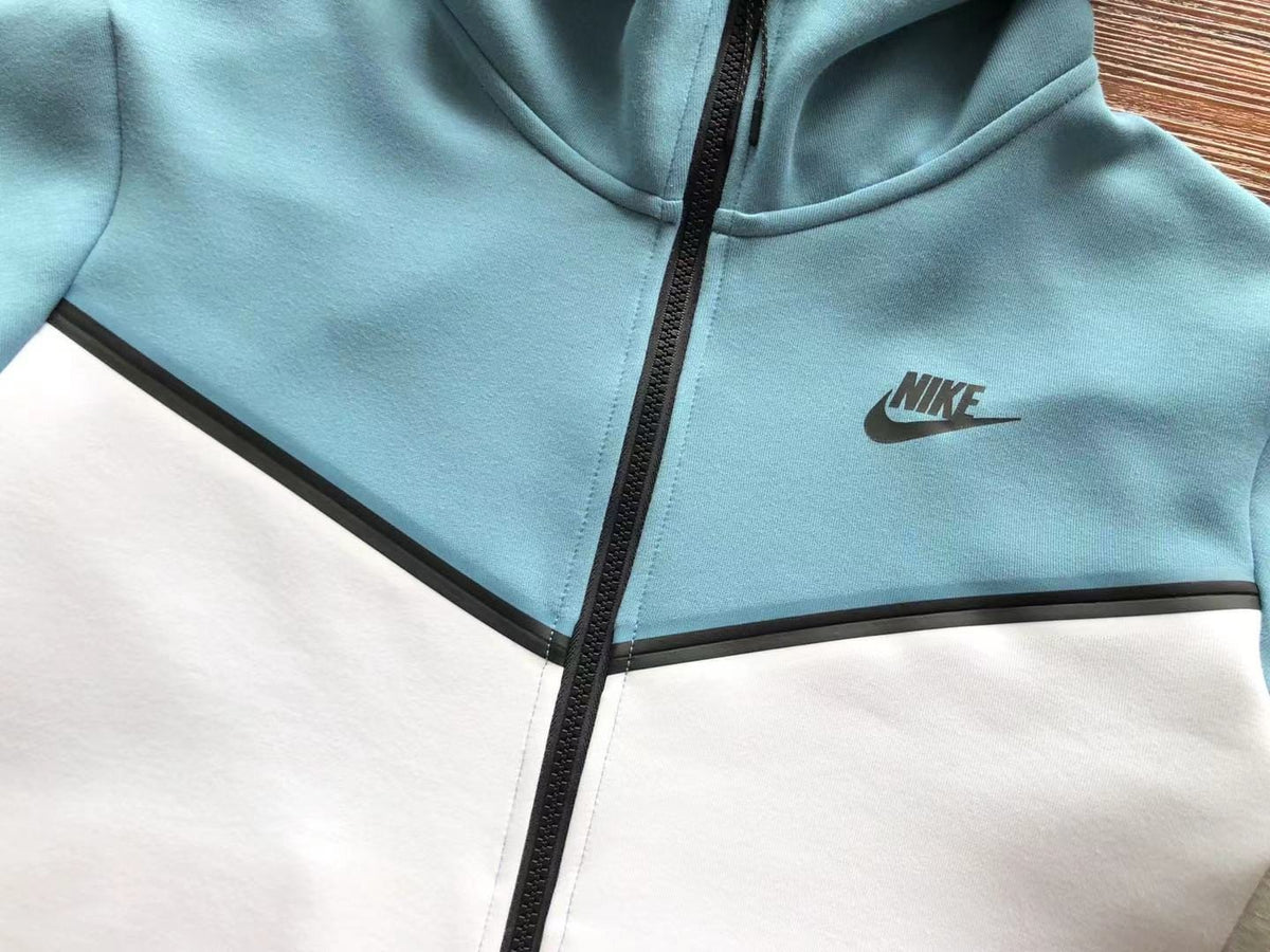NK TECH FLEECE – AZZURRO/BIANCO/GRIGIO (completa)
