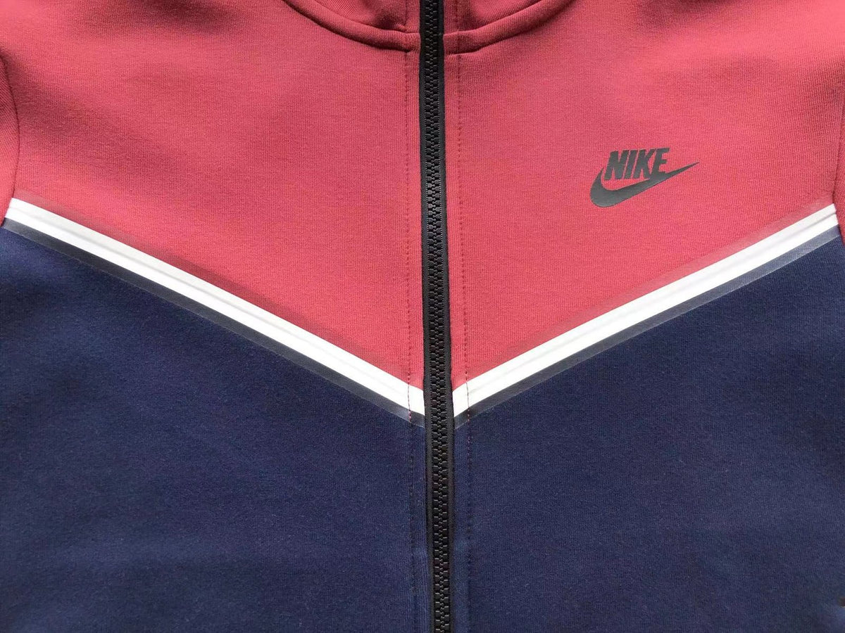 NK TECH FLEECE – BORDEAUX/BLU SCURO (completa)