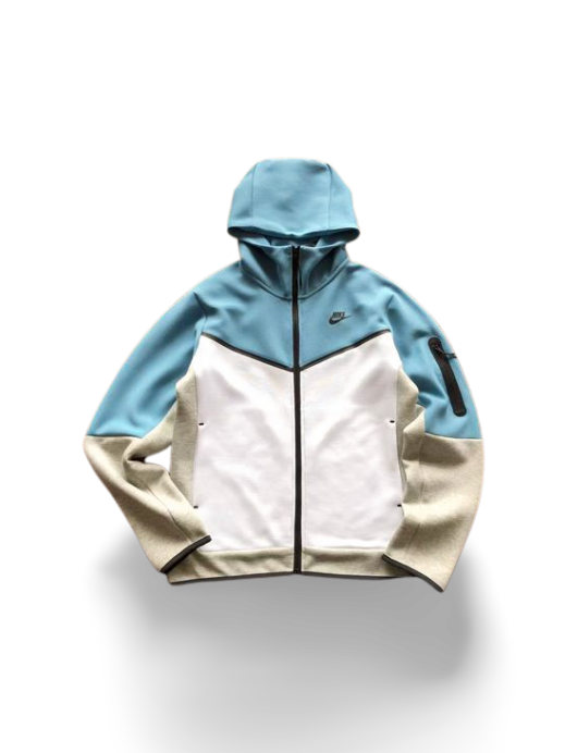 NK TECH FLEECE – AZZURRO/BIANCO/GRIGIO (completa)
