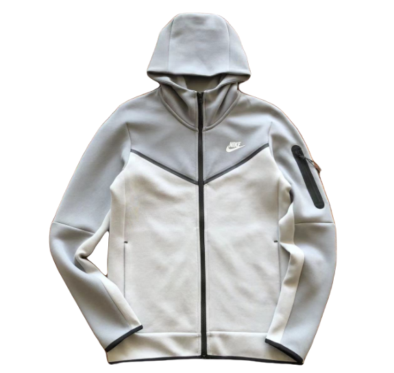 NK TECH FLEECE – GRIGIO/BIANCO (completo)